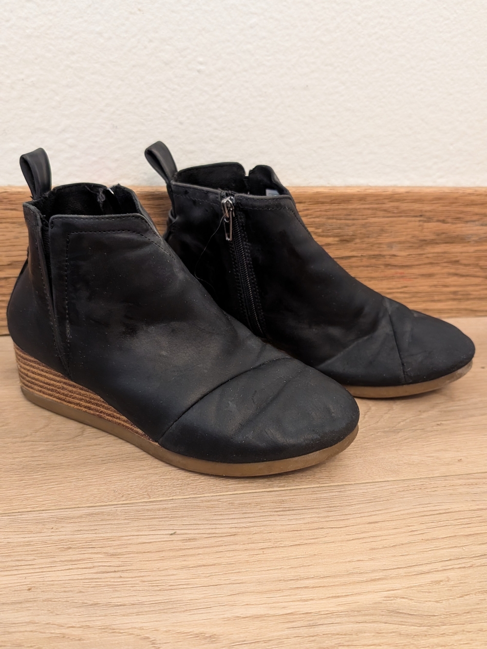 Toms Girls Wedge Ankle Booties